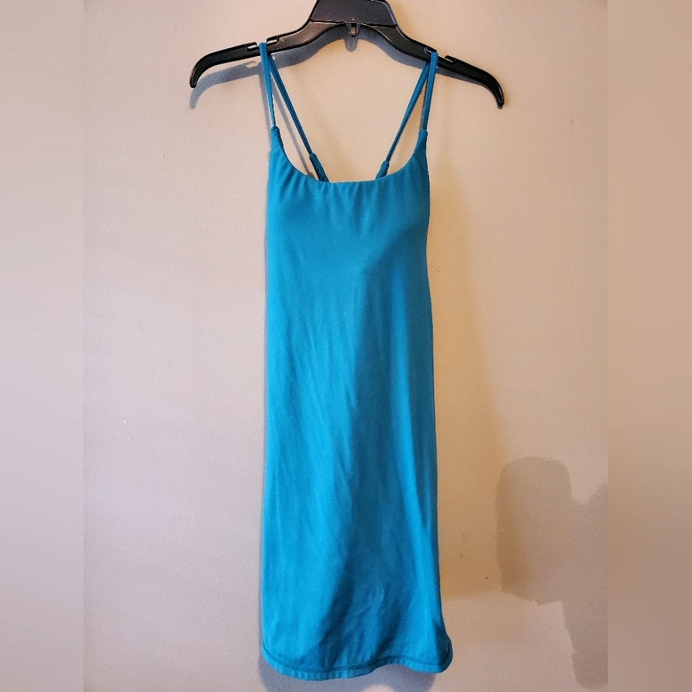 Halara Workout Dress, Teal Sports Dress, Fitness Dress Sz Medium